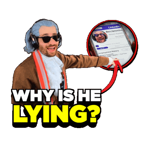 Liar Lying Sticker
