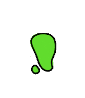Zina Green Alien Sticker
