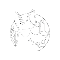 PawsForWalks dog white dog walker pet sitter Sticker