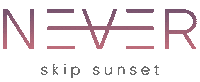 neverskipsunset sunset never skip neverskip Sticker