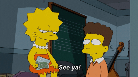 The Simpsons Goodbye GIF by AniDom