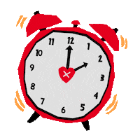 Wake Up Clock Sticker by Redmatters