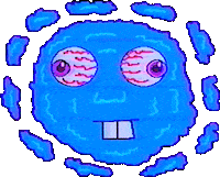 Glitch What Sticker by Sarah Zucker