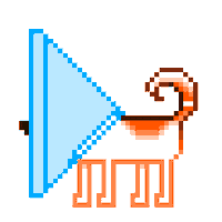 Dog Pixel Sticker by shurushok