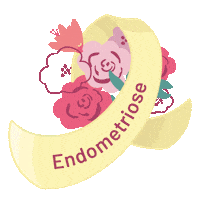EndoApp blumen endometriosis endometriose endowarrior Sticker