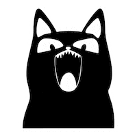 Cat Dog Sticker by Fichier National I-CAD