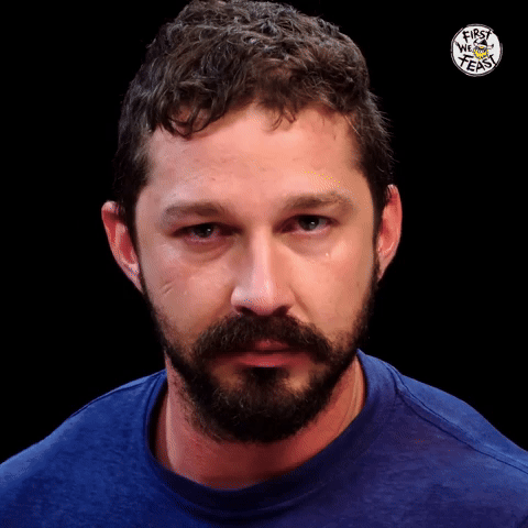 Shia tears up