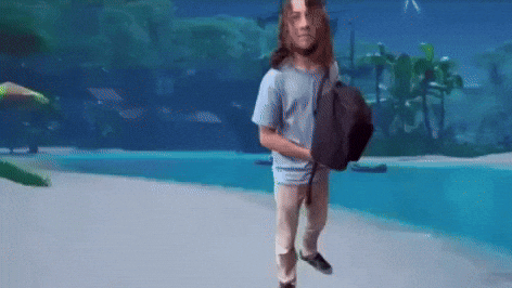 Walk Away Super Mario GIF