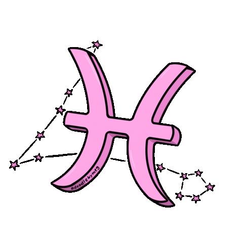 Zodiac Sign Pink Sticker by Doodle by Meg