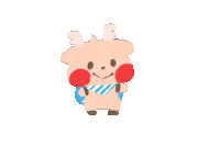 Happy Deer Sticker