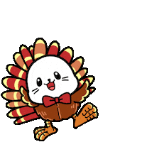 Turkey Dinner Dancing Sticker by Sappy Seals