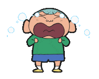 Shinchan anime crying japan cry Sticker