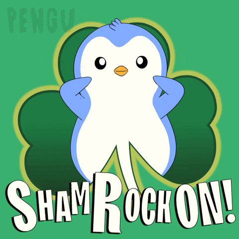 St Patricks Day Penguin GIF by Pudgy Penguins