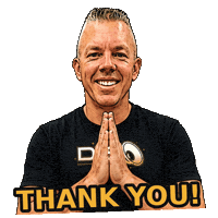 Lets Go Thank You Sticker by Down4Sound