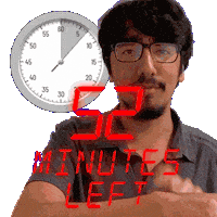 52 Minutes Sticker