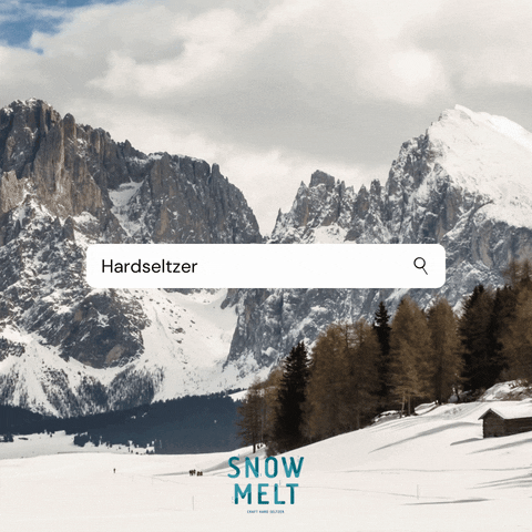 Snowmelt drink mountain hardseltzer snowmelt GIF