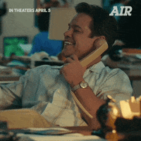 airmovie office high five air matt damon GIF