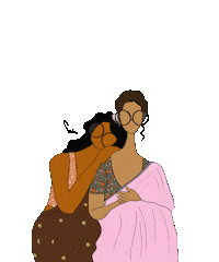 Saree Darling Sticker by Suta Bombay