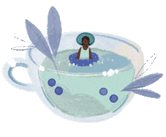 Cup Swimmer Sticker