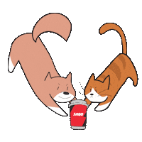 Dog Cats Sticker by JAGO COFFEE