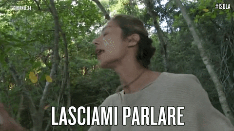 let me talk GIF by Isola dei Famosi