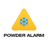 Skioo snow weather ski attention Sticker