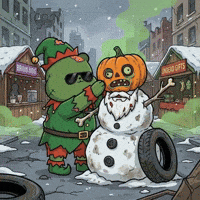 Dark Christmas GIF by Kanpai Pandas