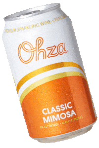 ohzamimosas celebrate orange peach mango Sticker