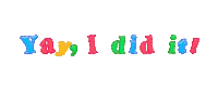 I Did It Fun Sticker