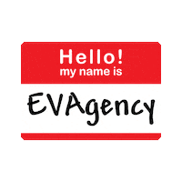 Rainbow Hello Sticker by EV Agency, LLC