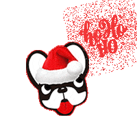 frenchiemania xmas navidad bulldog frenchie Sticker