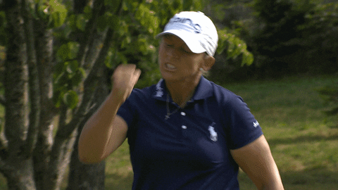 happy victory GIF by The Evian Championship