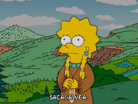 lisa simpson forest GIF