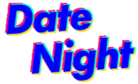 date night cinema Sticker