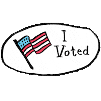 Voting United States Sticker by Adam J. Kurtz