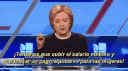 hillary clinton democratic debate 2016 GIF by Univision Noticias