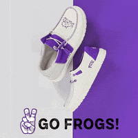 heydude_shoes tcu gofrogs tcufootball hornedfrogs GIF
