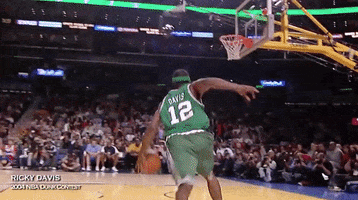 dunk boston celtics slam dunk slam dunk contest ricky davis GIF