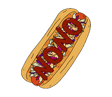 hot dog pink Sticker by Williams Family Kitchen