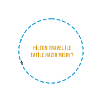 hiltontur party travel beach club Sticker