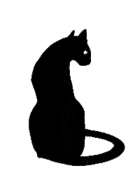 Black Cat Pet Sticker