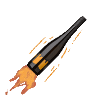 Wine Bottle Sticker by Tegernseerhof