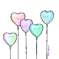 Happy I Love You Sticker by Stefanie Shank