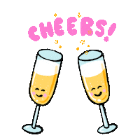 Happy Party Sticker by Stefanie Shank