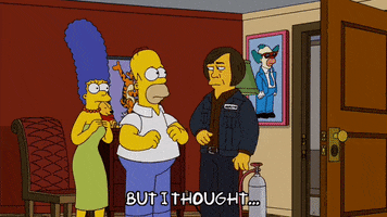 Confused Episode 19 GIF by The Simpsons