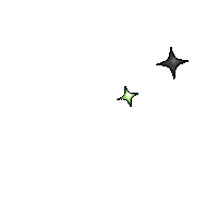 letterborne stars glitter sparkles aro Sticker