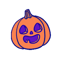 Jack O Lantern Cat Sticker