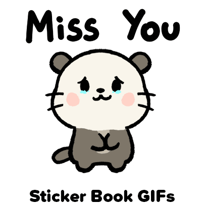 Miss You Goodbye Sticker by Sticker Book iOS GIFs