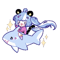 m3ikooo shark chibi trytry trytryagain Sticker