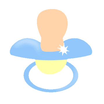 Baby Pacifier Sticker by imoji